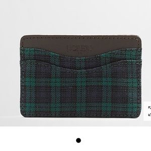 J crew fabric card holder